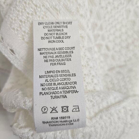 NWT Thakoon Tank Top Medium Lace Jacquard Crewneck Sheer Coquette Delicate Mesh - Picture 8 of 10